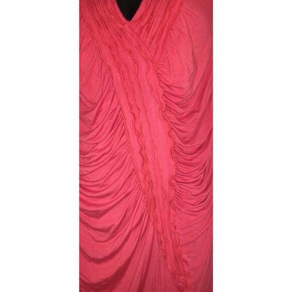 Grace Elements Coral Tank Top MEDIUM Ruching Sleeveless Asymmetrical Flattering - Picture 5 of 12